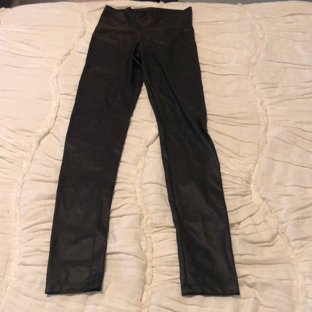 Black leather pants